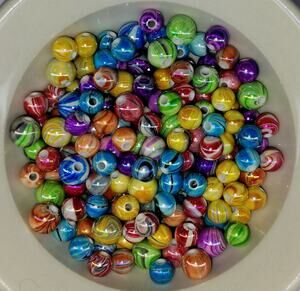 COLORFUL CRAFT AND BEAD SAMPLER - BEAUTIFUL SWIRLS